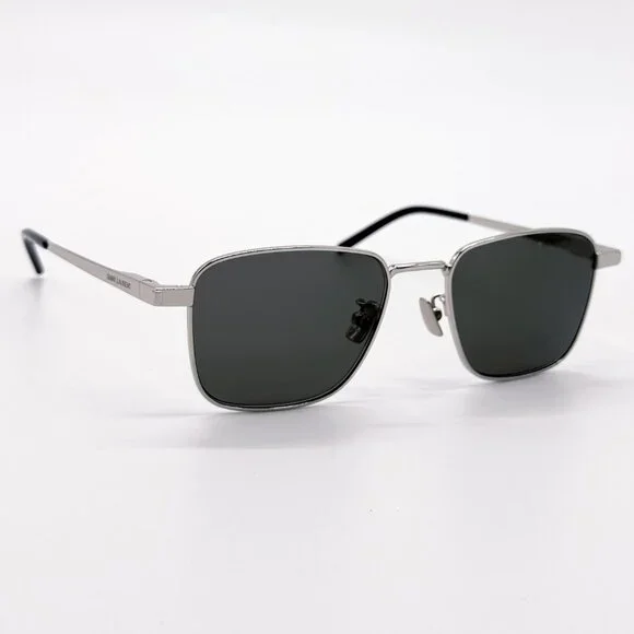 NEW SAINT LAURENT SL 529 002 SILVER GREY UNISEX SUNGLASSES SAINT LAURENT